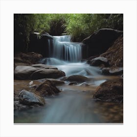 Waterfall In The Jungle Canvas Print