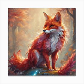 Celestial Fox Canvas Print