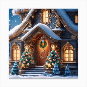 Christmas House 115 Canvas Print