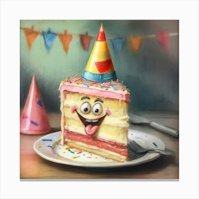 Birthday Cake 17 Canvas Print