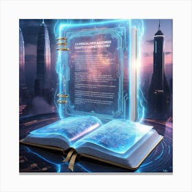 Book Of The Future Canvas Print