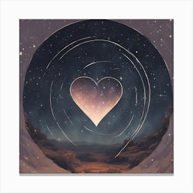 Heart In Space Canvas Print