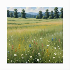 Meadow Art Print 1 Canvas Print