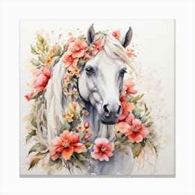 Flowering Horse Canvas Print