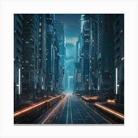 Futuristic City 1 Canvas Print