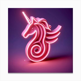 Unicorn Neon Sign 1 Canvas Print