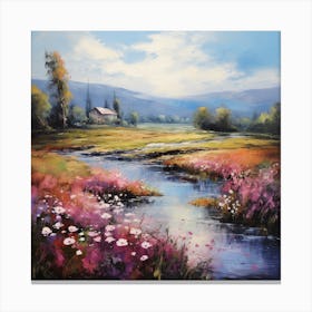 Dreamy Dolomites: Monet's Brilliance Canvas Print