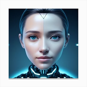 AI Futuristic Woman 1 Canvas Print