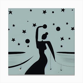 Starry Night bathroom art Canvas Print