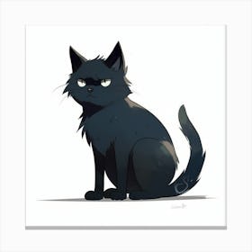 Black Cat 10 Canvas Print