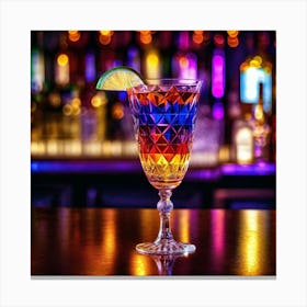Colorful Drink In A Bar Canvas Print