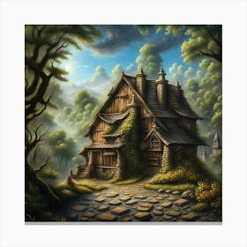 House In The Woods 2 Canvas Print