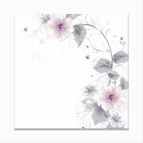 Floral Background Canvas Print