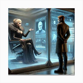 Sci Fi Queen Sorath Manipulates Ronan 1024x1024 Canvas Print