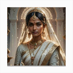 Indian Bride Stampe su tela