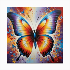 Butterfly Painting Canvas Print