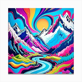 Psychedelic Painting 7 Canvas Print