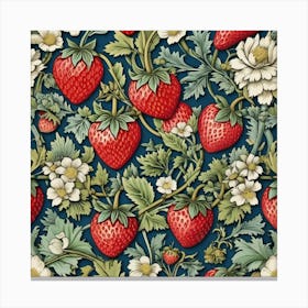 william morris floral fruit print 3 Canvas Print