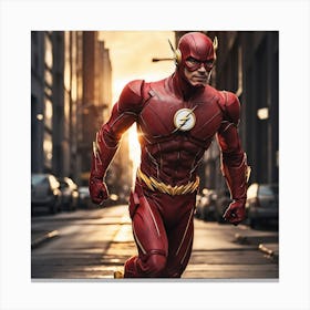 City and the flash Canvas Print