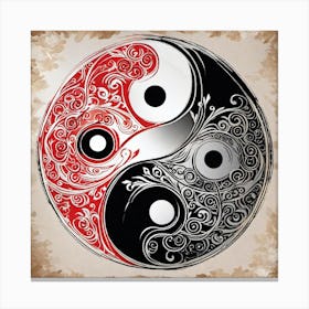 Yin Yang 68 Canvas Print