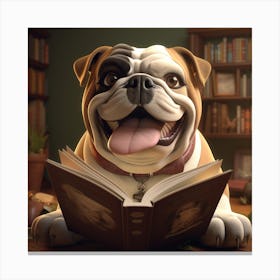 Pub reading book Canvas Print