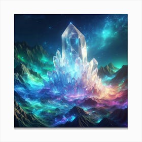 Crystal Crystal Canvas Print