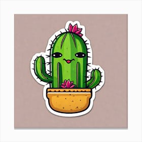 Cactus Sticker 8 Canvas Print