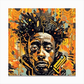 Man With Dreadlocks 1 Canvas Print