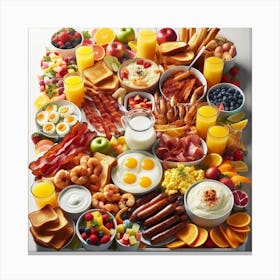 Breakfast Buffet 2 Canvas Print