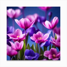 Crocus Flowers Canvas Print