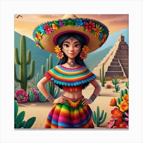 Mexican Girl 69 Canvas Print