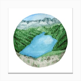 Lake In The Mountains 5 Canvas Print