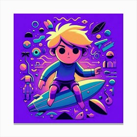 Sonic The Surfer Canvas Print