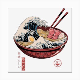 Great Ramen Wave Canvas Print