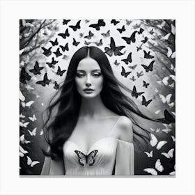 Butterfly Girl 88 Canvas Print