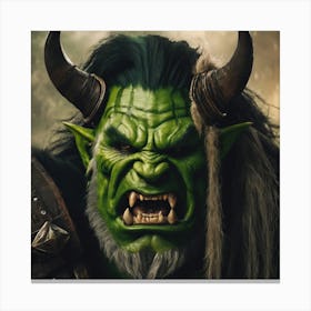 Warcraft Troll Canvas Print