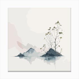 Trees In The Water Canvas Print