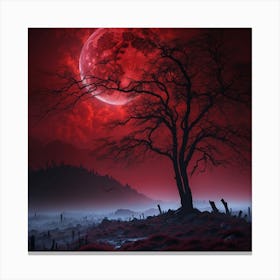 Full Moon In The Sky Canvas Print