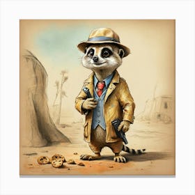 Raccoon 10 Canvas Print