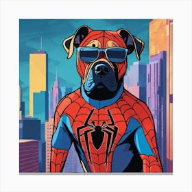 Spider-Man Dog Canvas Print