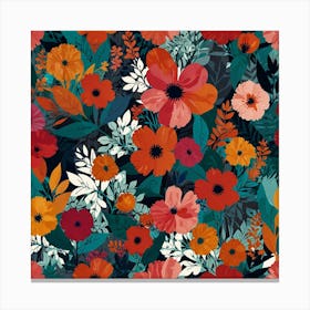 Floral Pattern 15 Canvas Print