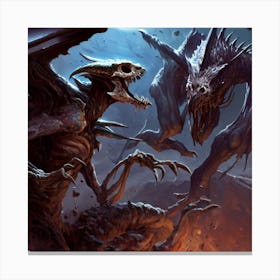 Demons And Dragons Canvas Print