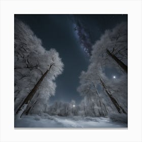 Night In The Forest Canvas Print