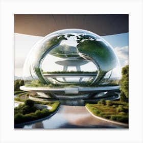 Futuristic Architecture 26 Canvas Print