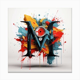 Letter M Canvas Print