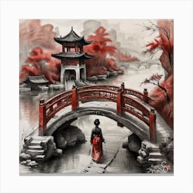 Asian Bridge Canvas Print