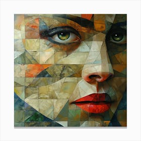 Abstract Portrait Of A Woman 16 Canvas Print