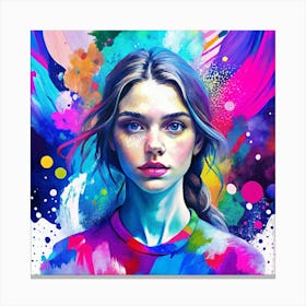 Portrait Of A Girl 4 Canvas Print