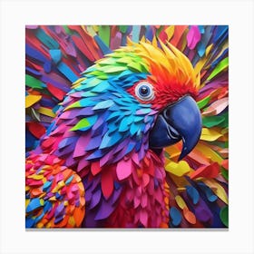 Colorful Parrot 2 Canvas Print