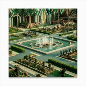 Garden In The Desert Canvas Print